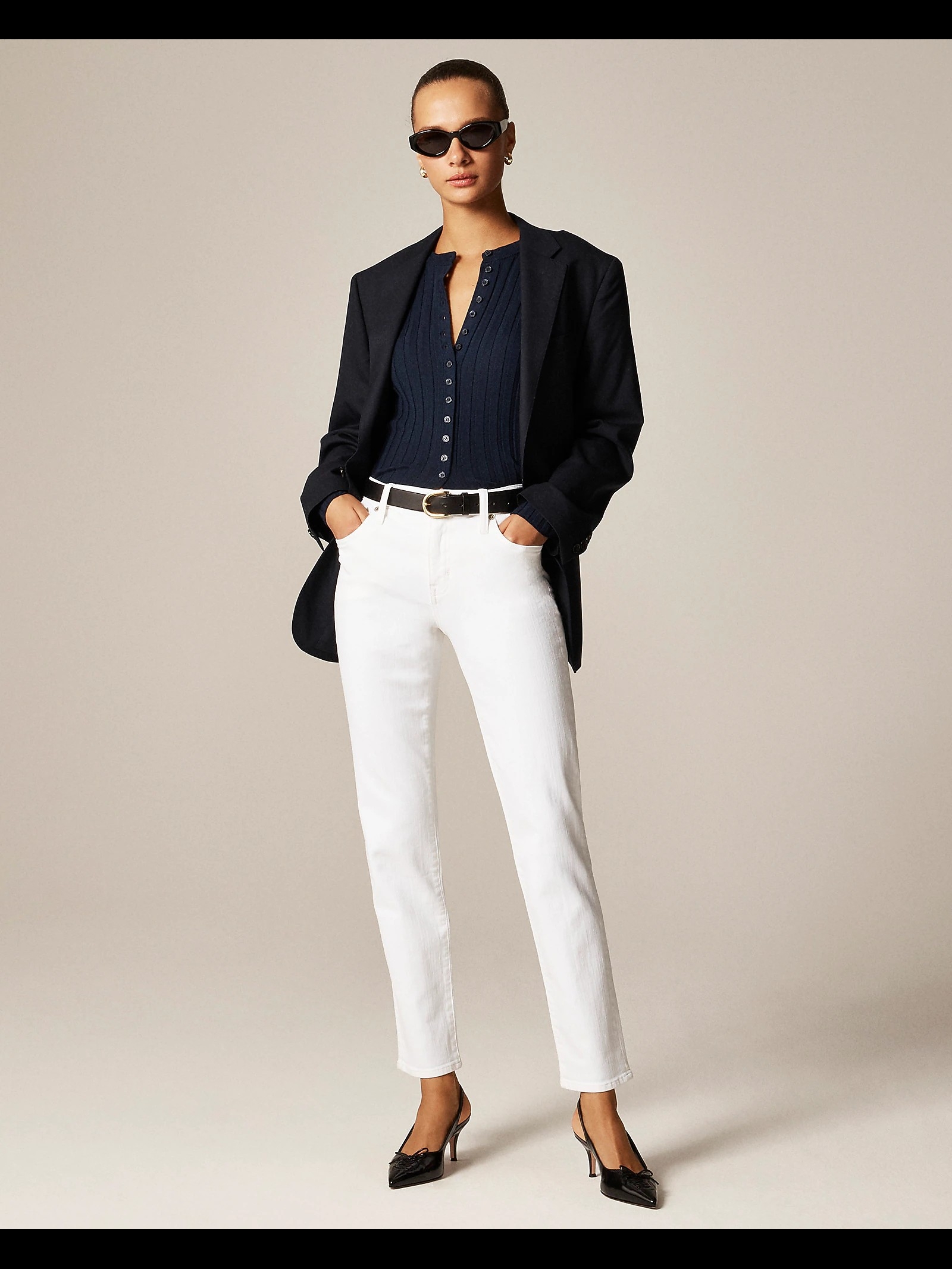 J. Crew Women’s Straight Leg Jeans In White